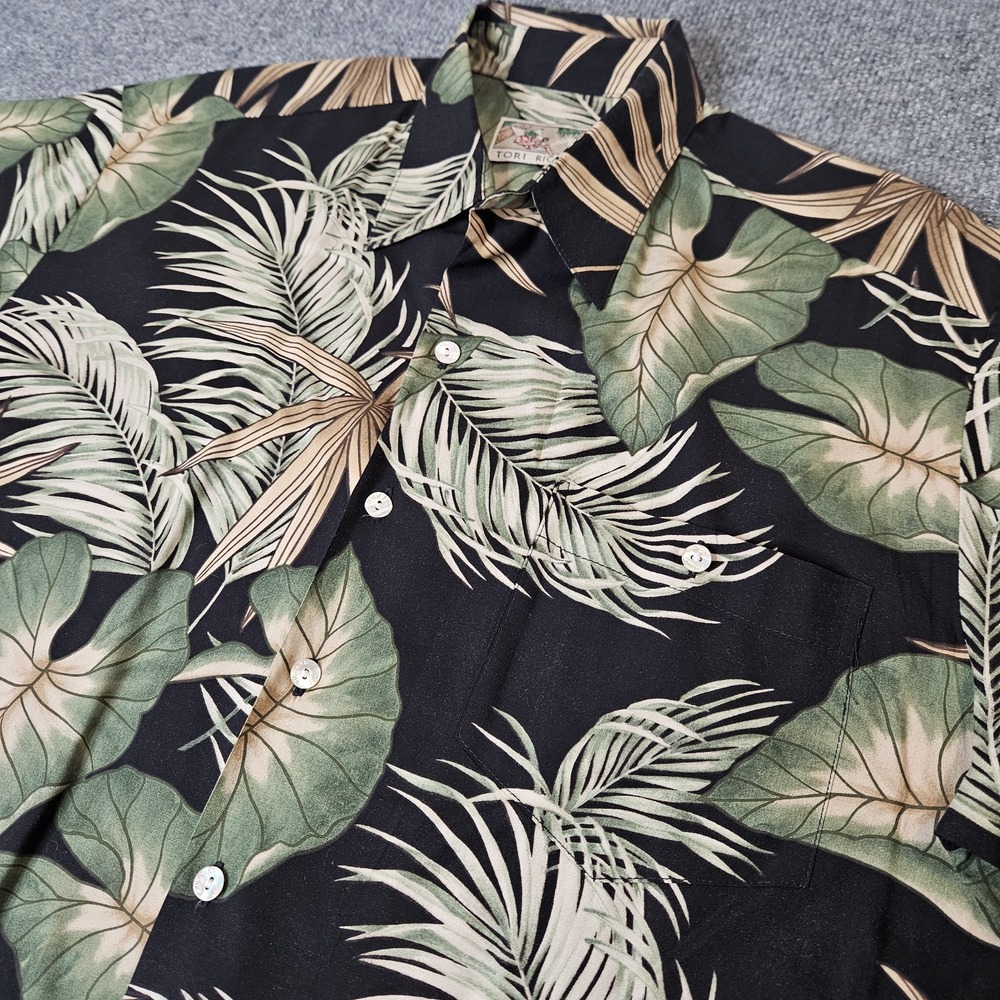 Tori Richard Mens Hawaiian Aloha Shirt‎ Size Large Short Sleeve